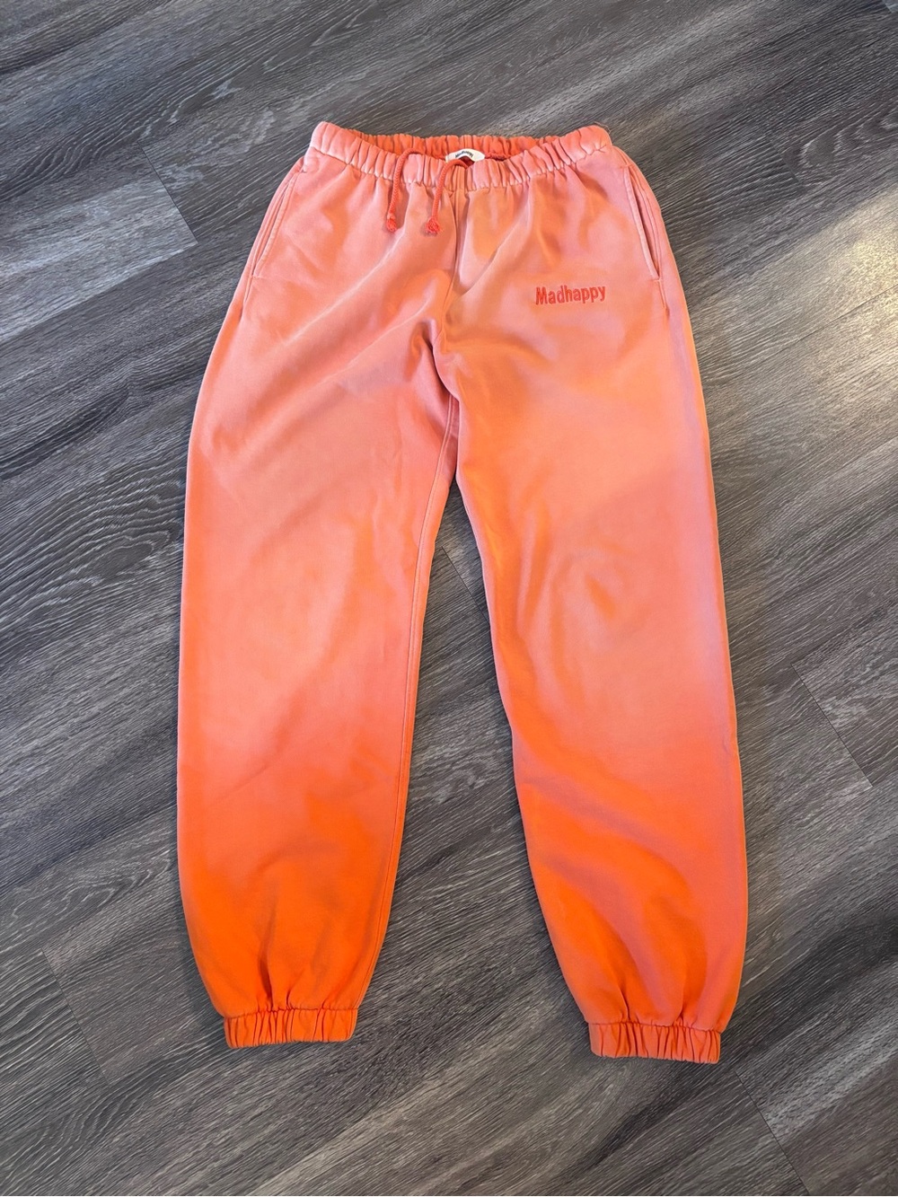 Madhappy Adult Unisex Peach/Orange Ombre Sweatpants with Drawstring